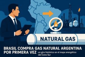 Brasil compra gas natural a Argentina