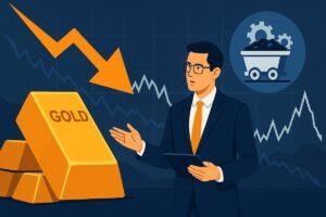 El oro y las mineras se desploman