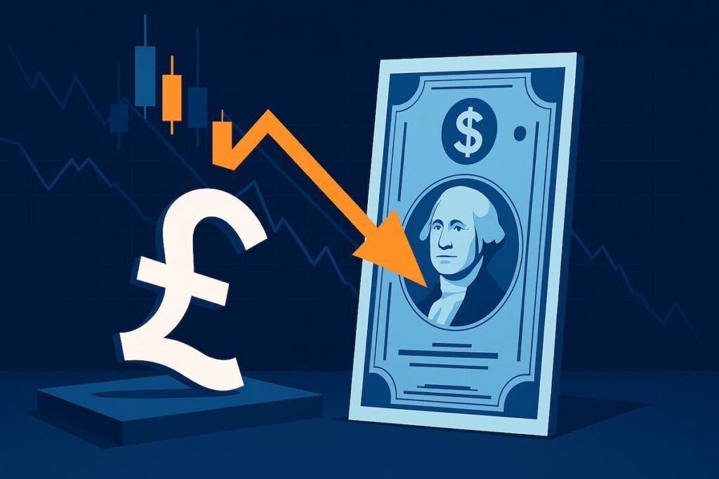 La libra se tambalea frente al dólar