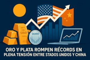Oro y plata rompen récords
